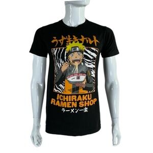 Naruto Men’s Ichiraku Ramen Shop Shippuden Black Tee